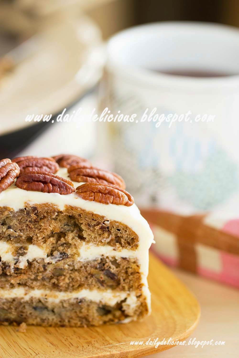 dailydelicious Hummingbird cake with yogurt cream cheese frosting