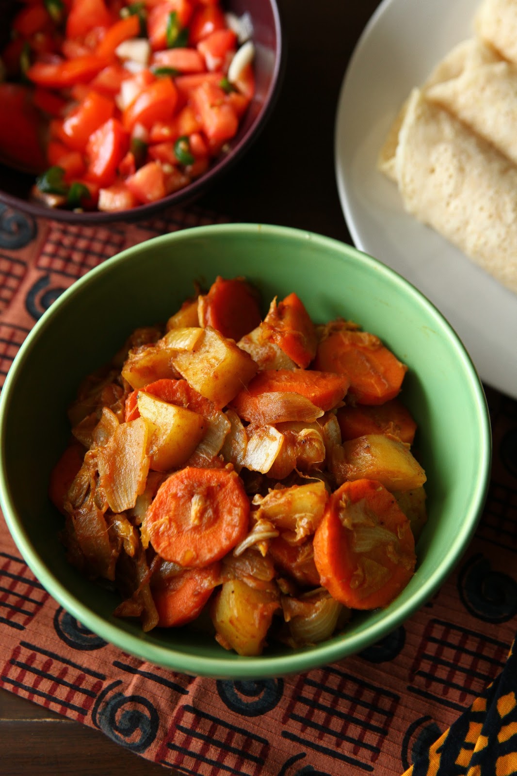The Mistress of Spices Atakilt wat (Ethiopian carrot, potato & cabbage)
