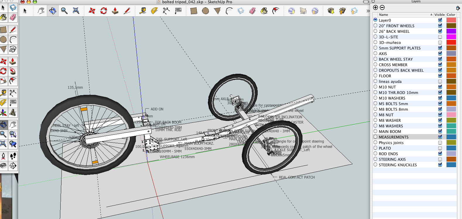 Tribolt Recumbent Trike CAD drawings txusic