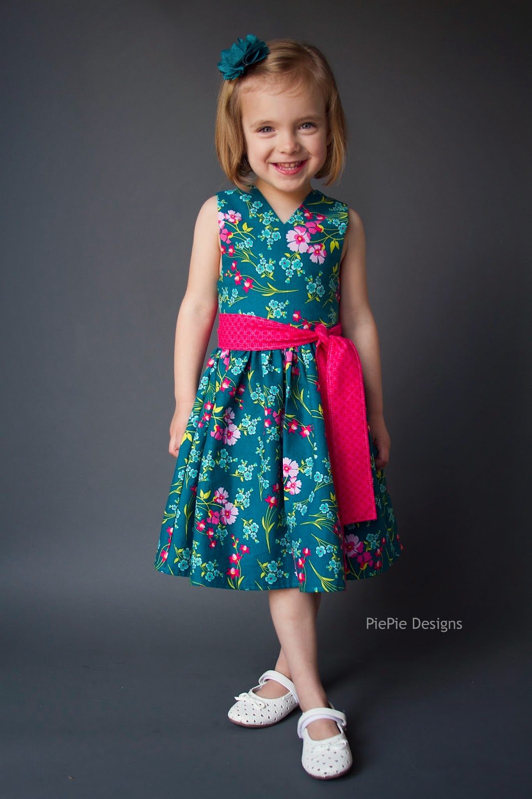 PiePie Designs DIY Girl's Dress The Saffron Twirl Dress