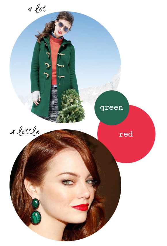red and green together