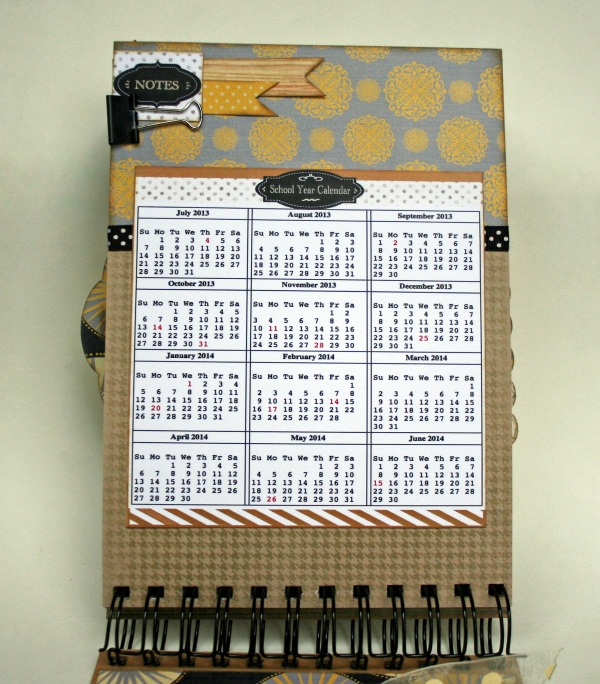 One Scrap at a Time School Year Desk Calendar Quick Quote Club Q