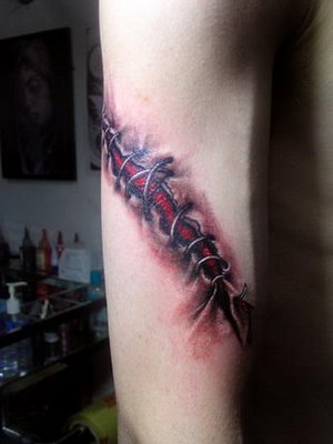 Tattoo Of Zipper