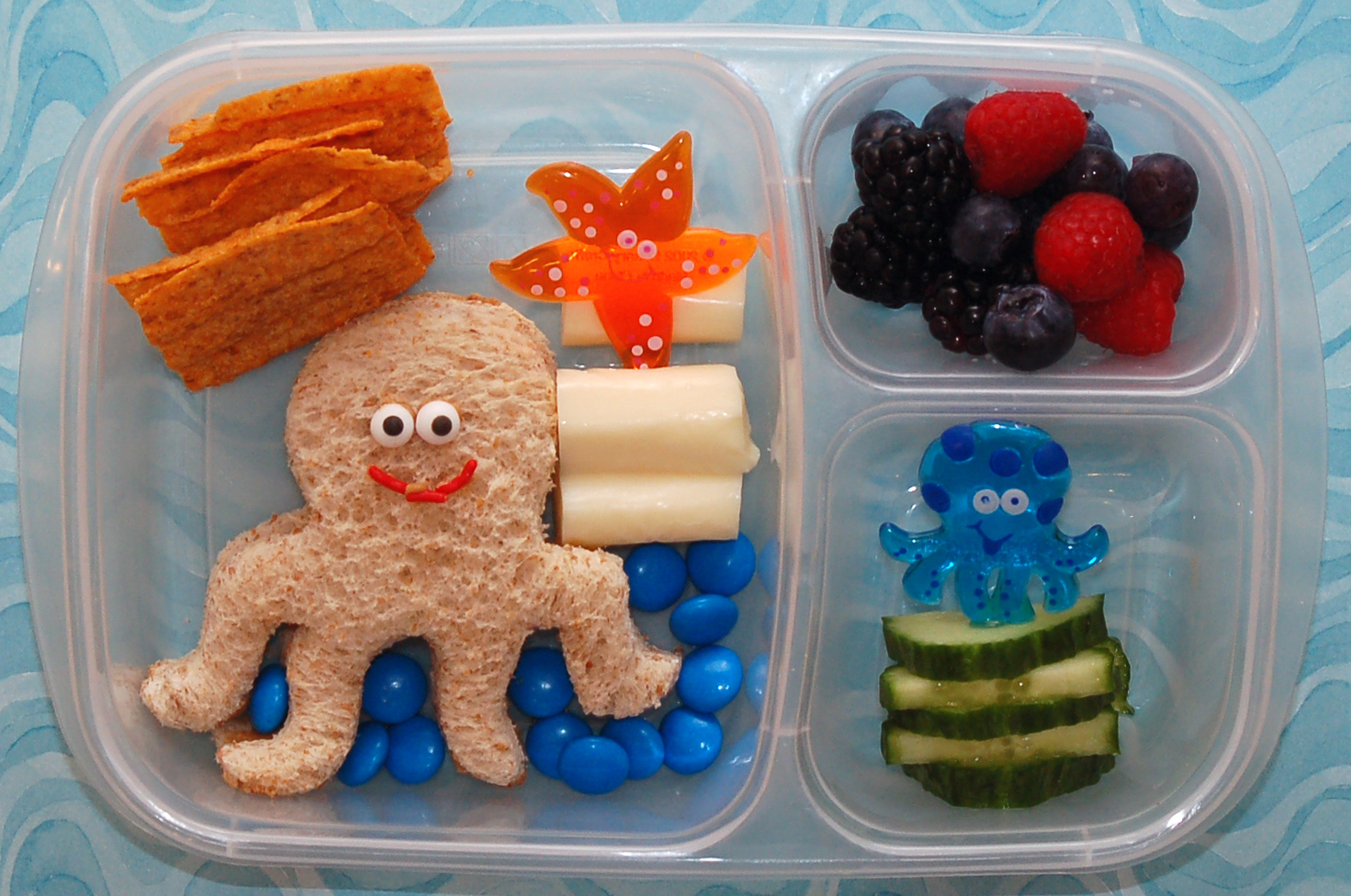 Cookie Cutter Lunch Lunch with an Octopus