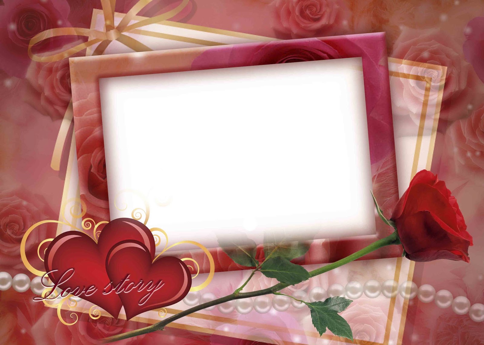love frame psd frame for photo