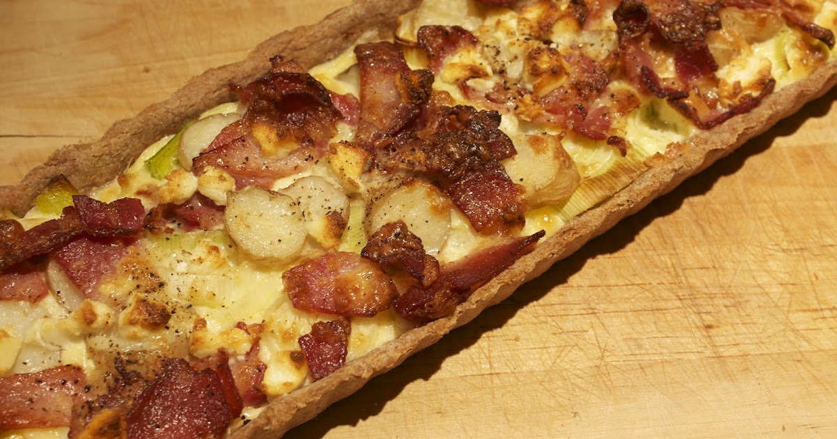 What I Baked This Weekend Bacon, Leek & New Potato Tart
