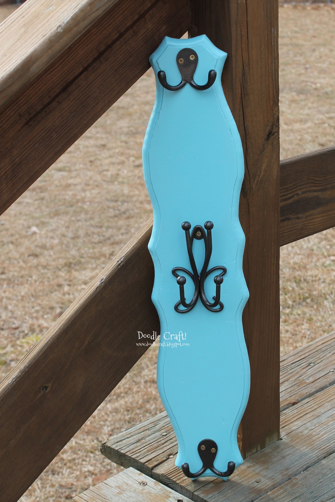 Doodlecraft Headband Holder from Scrap Wood!