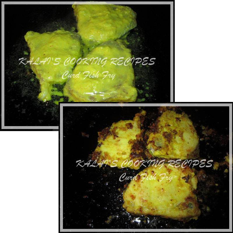 Curd Seer Fish Fry / Thayir Vanjaram Meen Varuval