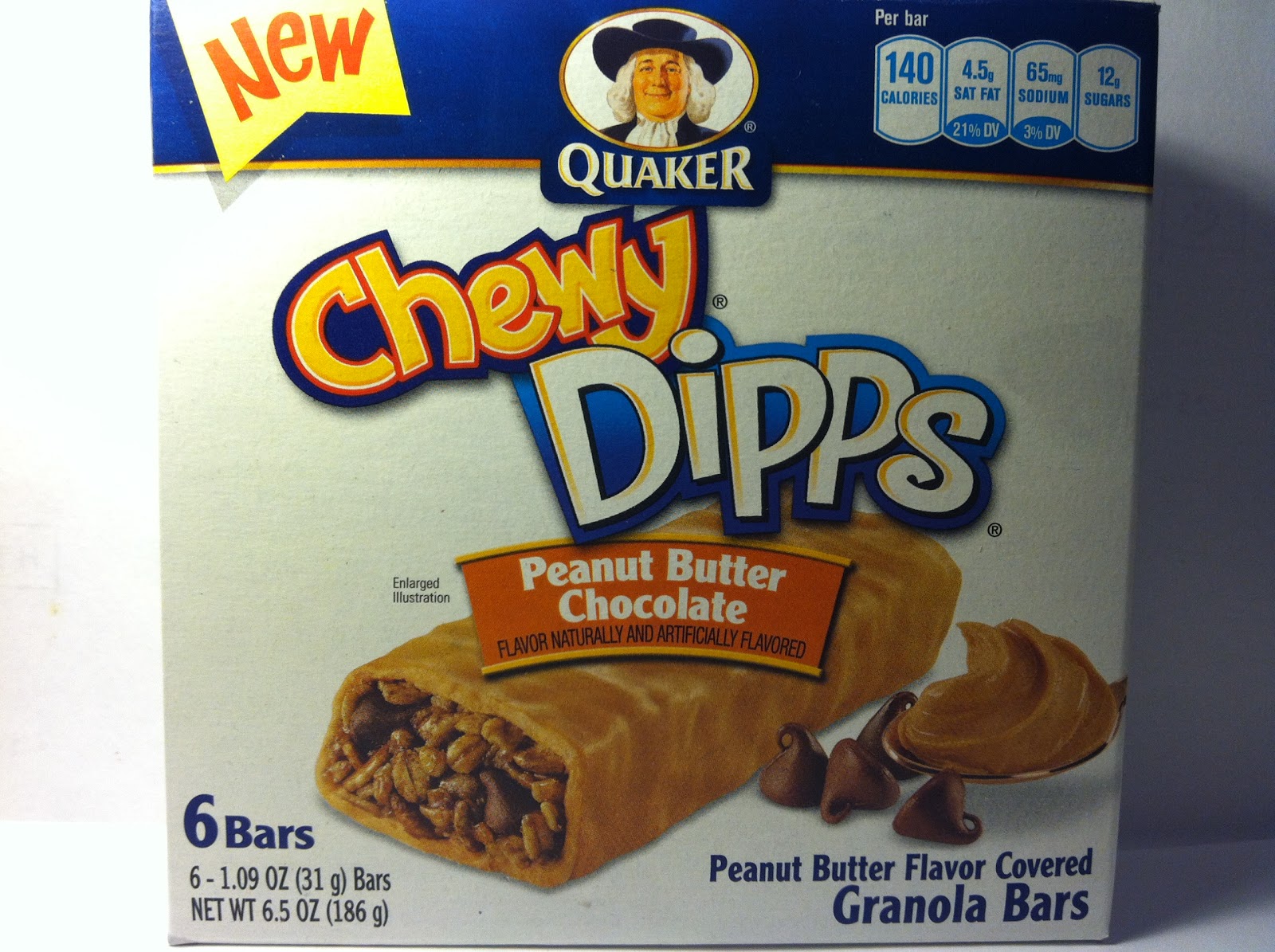 Crazy Food Dude Review Quaker Chewy Dipps Peanut Butter Chocolate