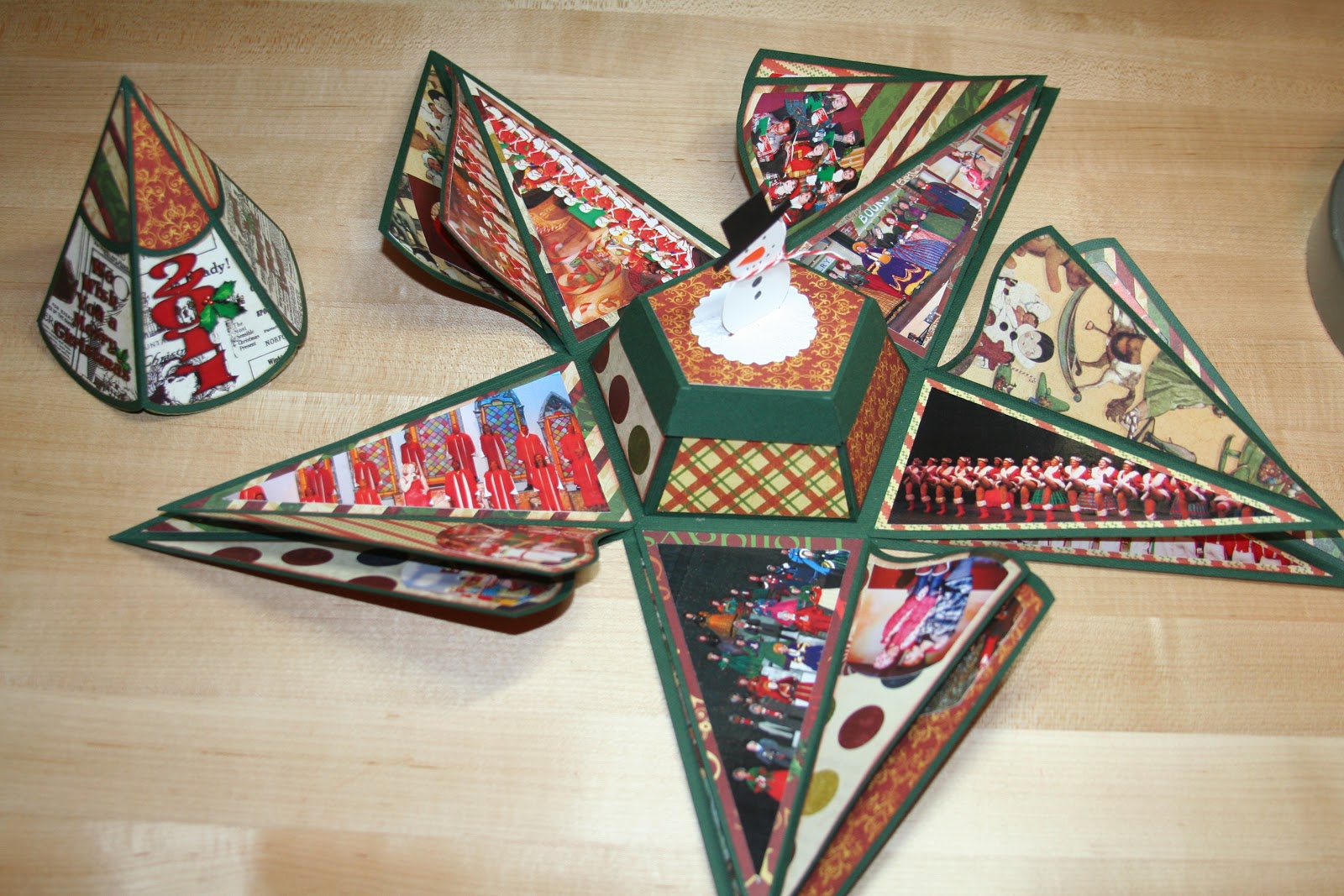 Deb's Crafty Side Christmas Tree Explosion Box