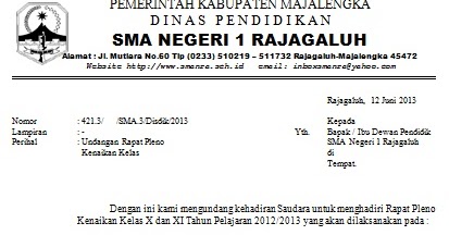 Contoh Surat Undangan Syukuran Kenaikan Kelas Free Download Images