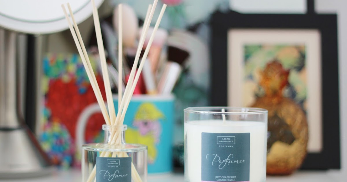 Arran Aromatics Just Grapefruit scented candle and reed diffuser