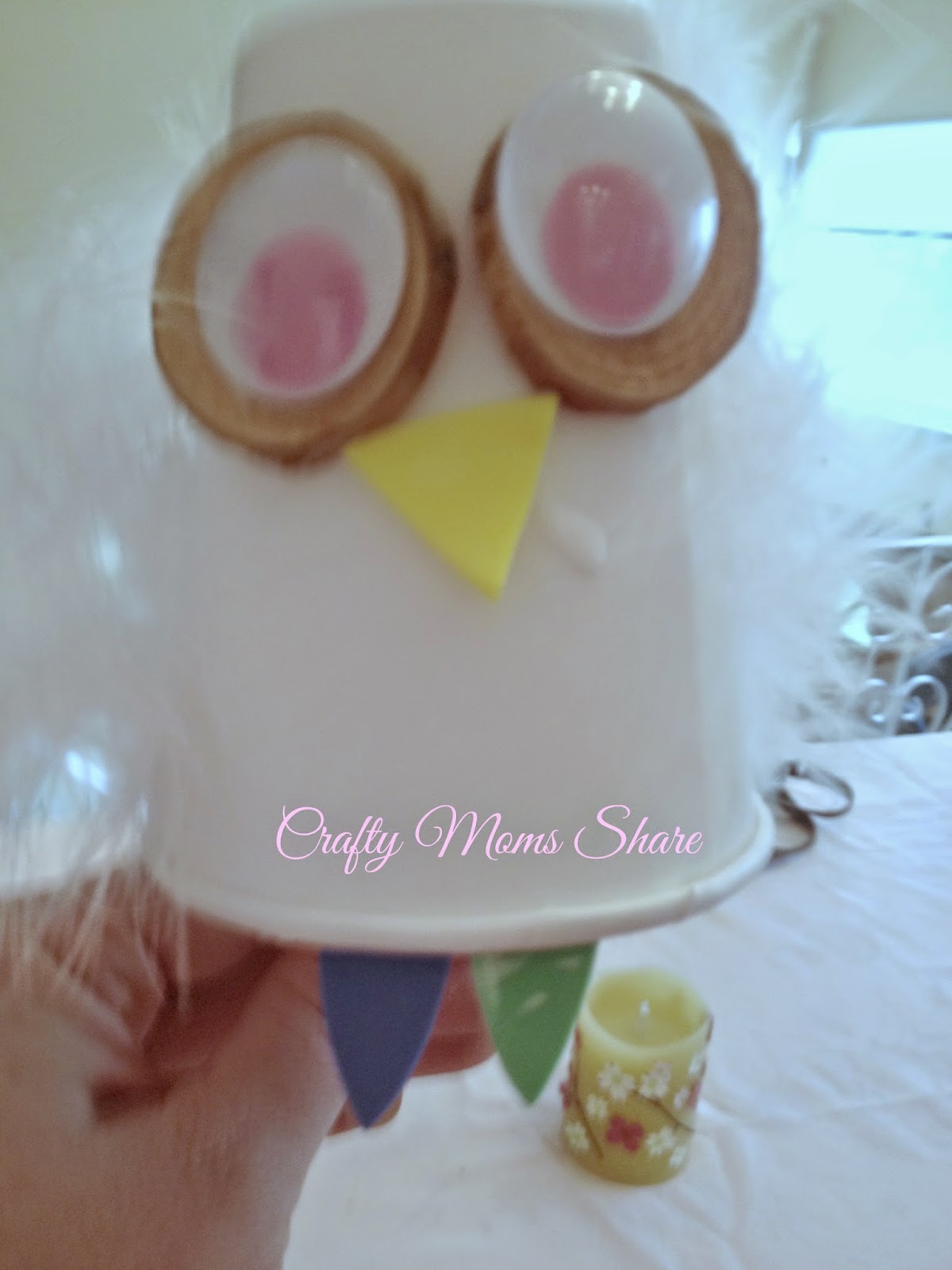 Crafty Moms Share Easy Cup Owl Craft