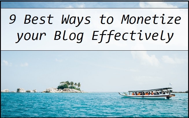 Monetize your blog