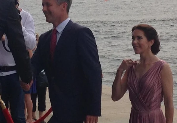 Crown Prince Frederik of Denmark and Crown Princess Mary of Denmark attend a concert in honor of Danish company Hempel’s 