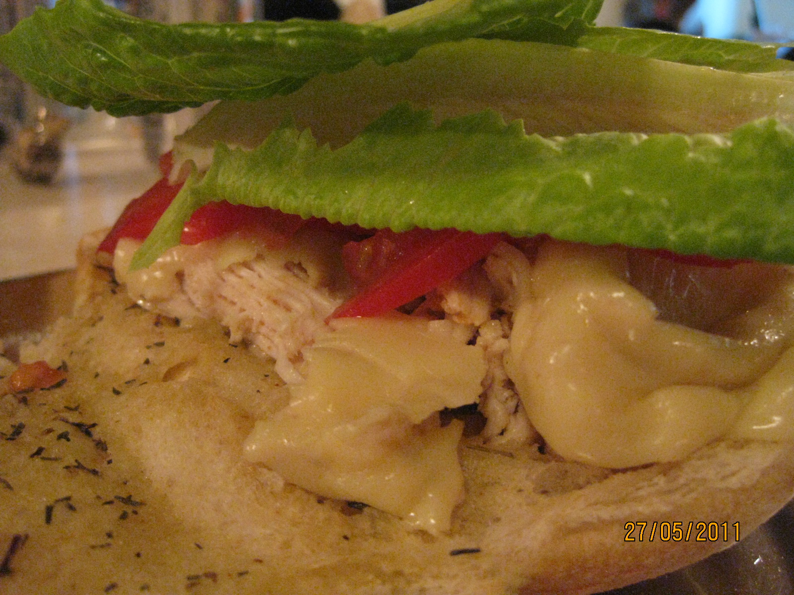 The Headbanging Hostess Foreman Grilled Chicken Sammich