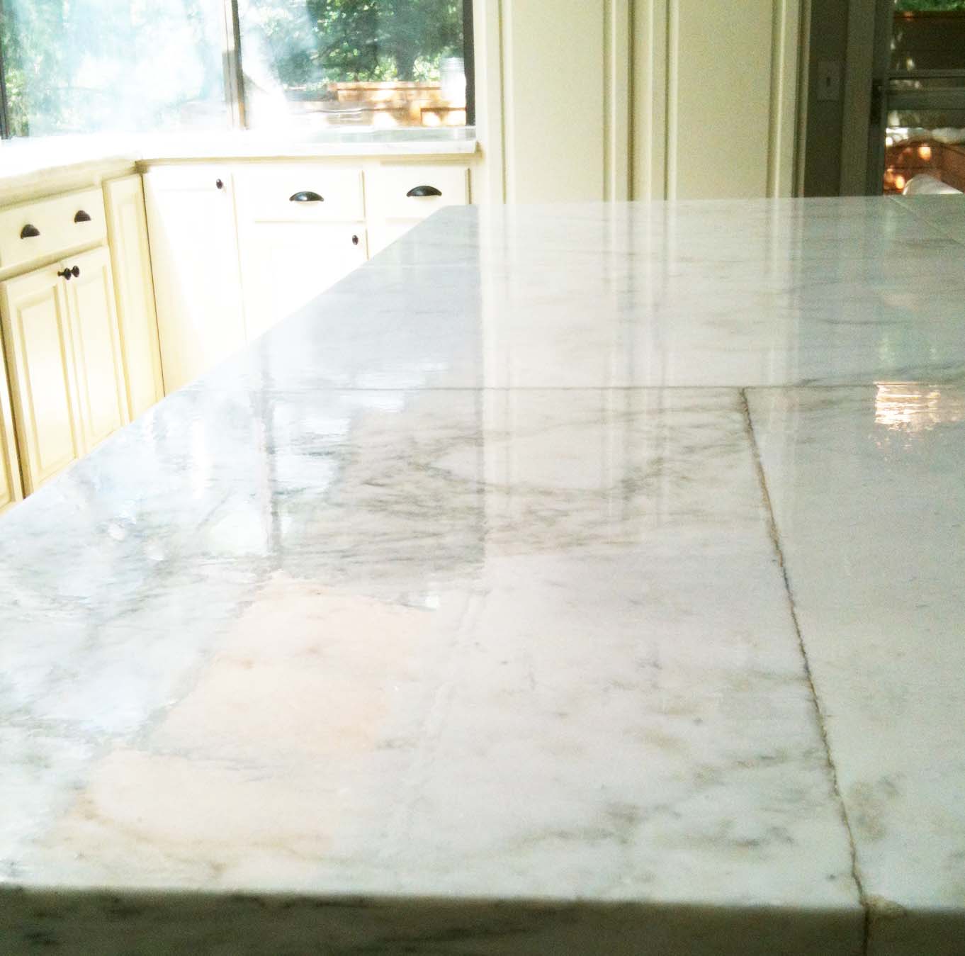 Northeast of Eden Reseal Marble countertops DIY
