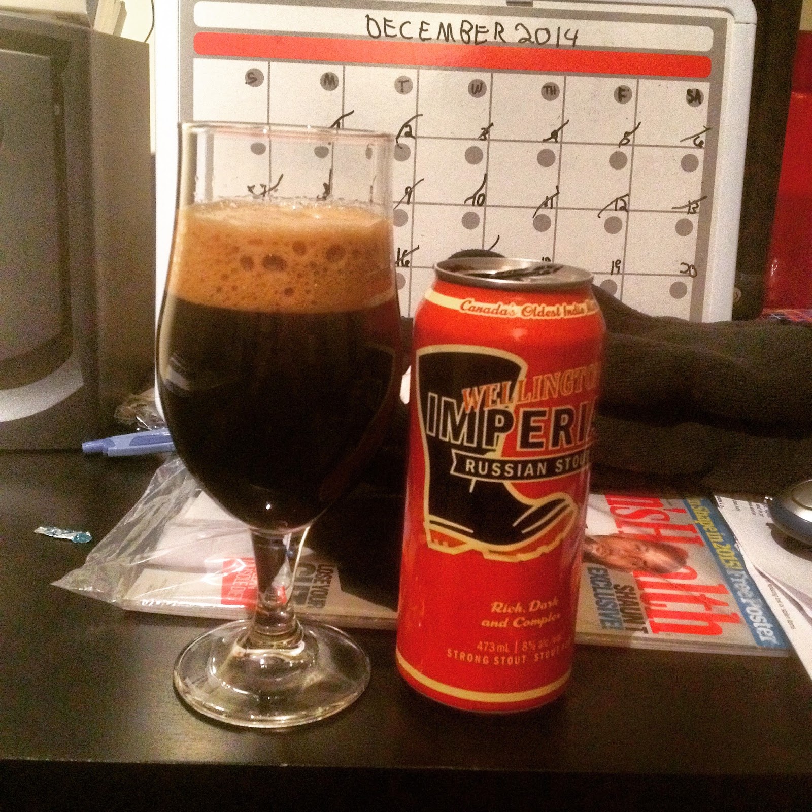Drink My Menorah Day 3 Wellington Imperial Russian Stout Doodle Brews 24