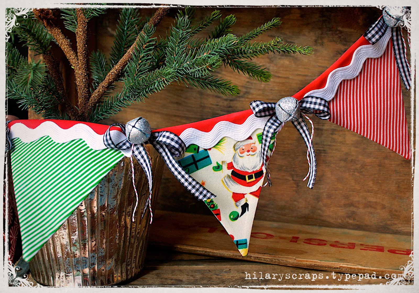 Sizzix Die Cutting Inspiration and Tips: Christmas Fabric Banner