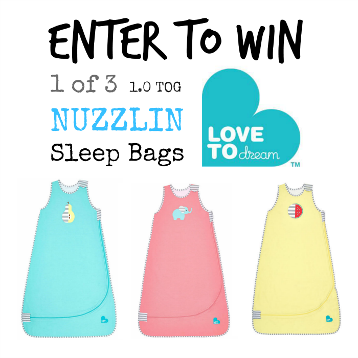 Finding Myself Young Love to Dream Nuzzlin Sleep Bag review + giveaway