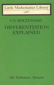 Differentiation Explained G. Boltyansky