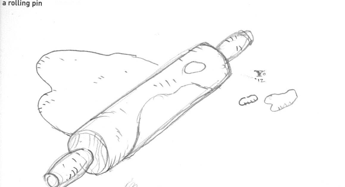 ink destroyed my brush: Sketch A Day #30 - A Rolling Pin