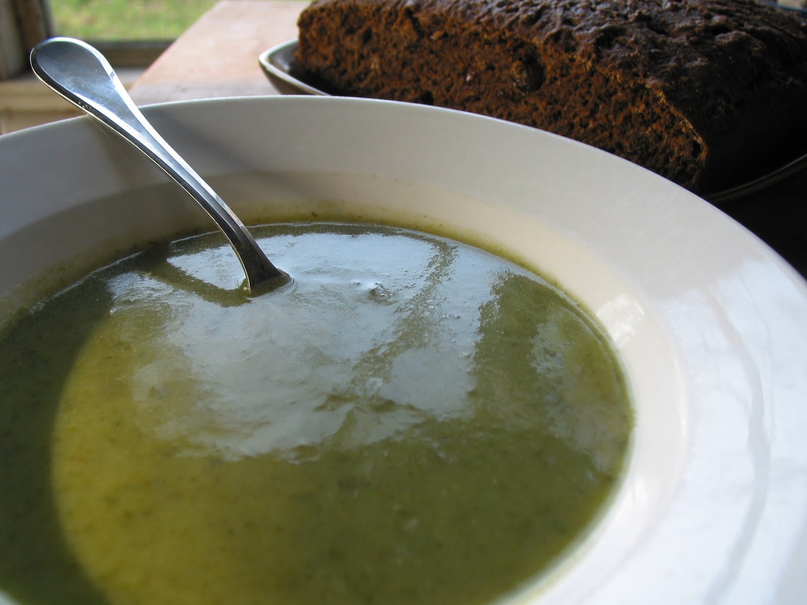 What Julia Ate Garlic Mustard Soup