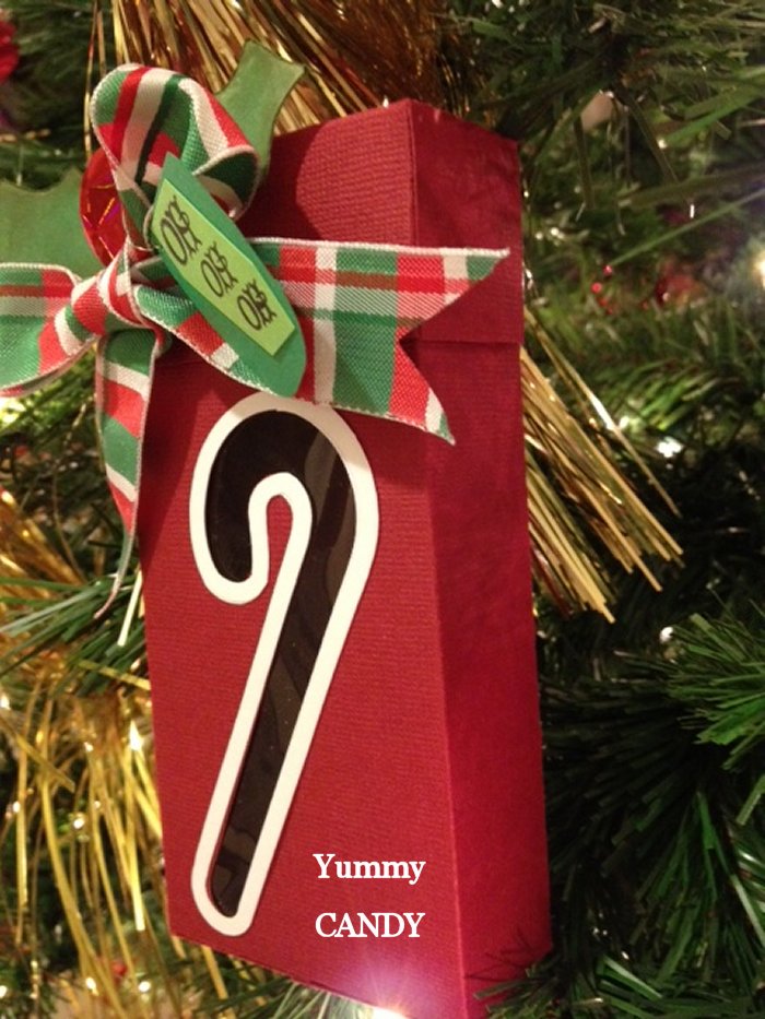 Craft Creations Holiday Candy Cane Holder Box
