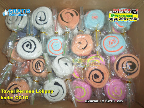 Towel Permen Lolipop jual