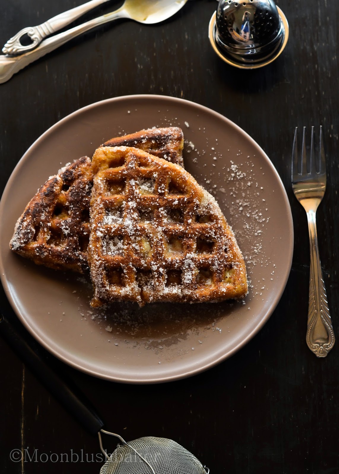 Waffling part 2 //Pumpkin donut French waffle The moonblush Baker