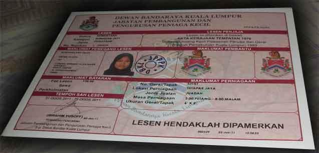 54 PERMOHONAN LESEN PERNIAGAAN DBKL, PERMOHONAN LESEN DBKL PERNIAGAAN