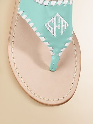 These monogrammed Stephen Bonano sandal s for children make a great ...