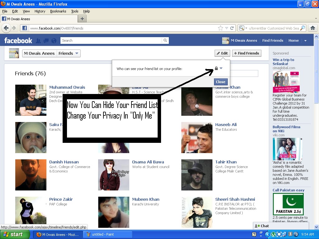 Computer Tips And Tricks: How To Hide Friends List On FaceBook Timeline