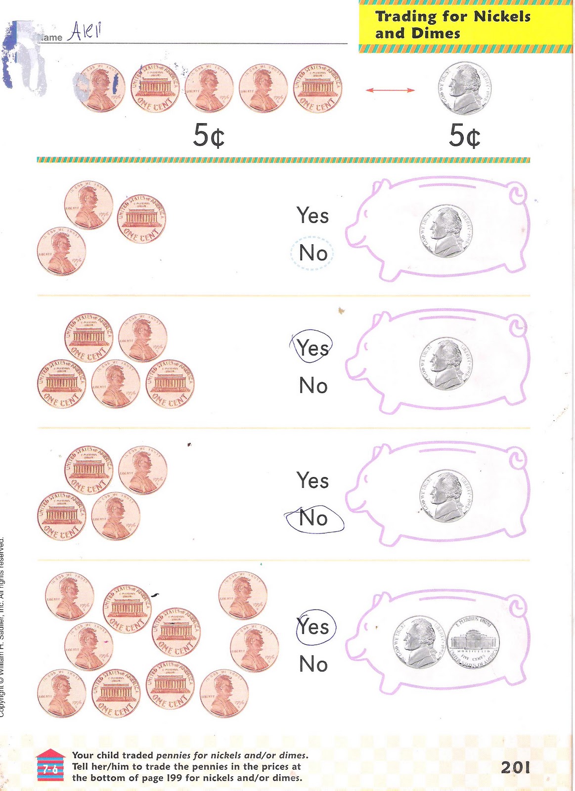 Cardo School: March 29 Completed Math Work Sheet