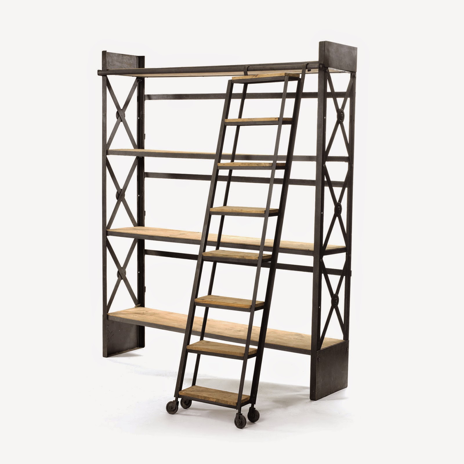 Industrial Bookcase and Bookshelf Design