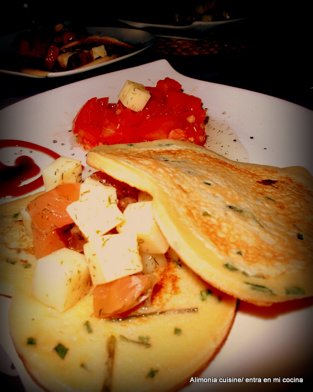 Entra en mi Cocina Pancakes de salmon / Pancakes au saumon