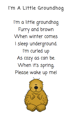 The Very Busy Kindergarten: Groundhog Poem