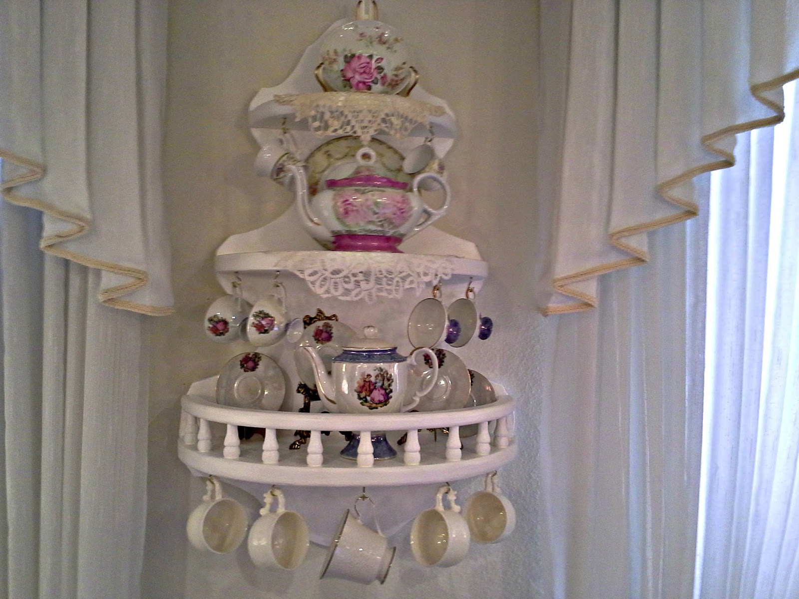 Penny's Vintage Home Tea Cup Shelf