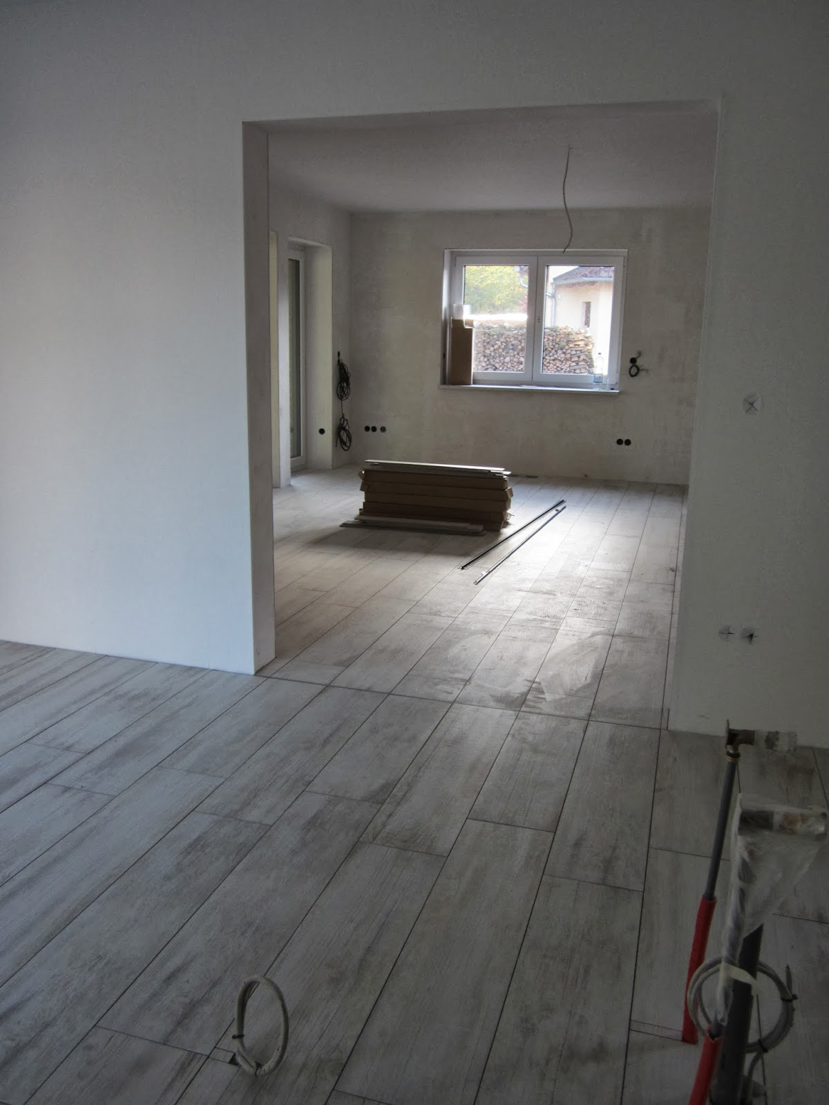 Unser traum vom haus : fliesen wohnzimmer und küche