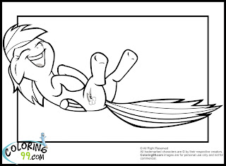 Rainbow Dash Coloring Pages | Team colors
