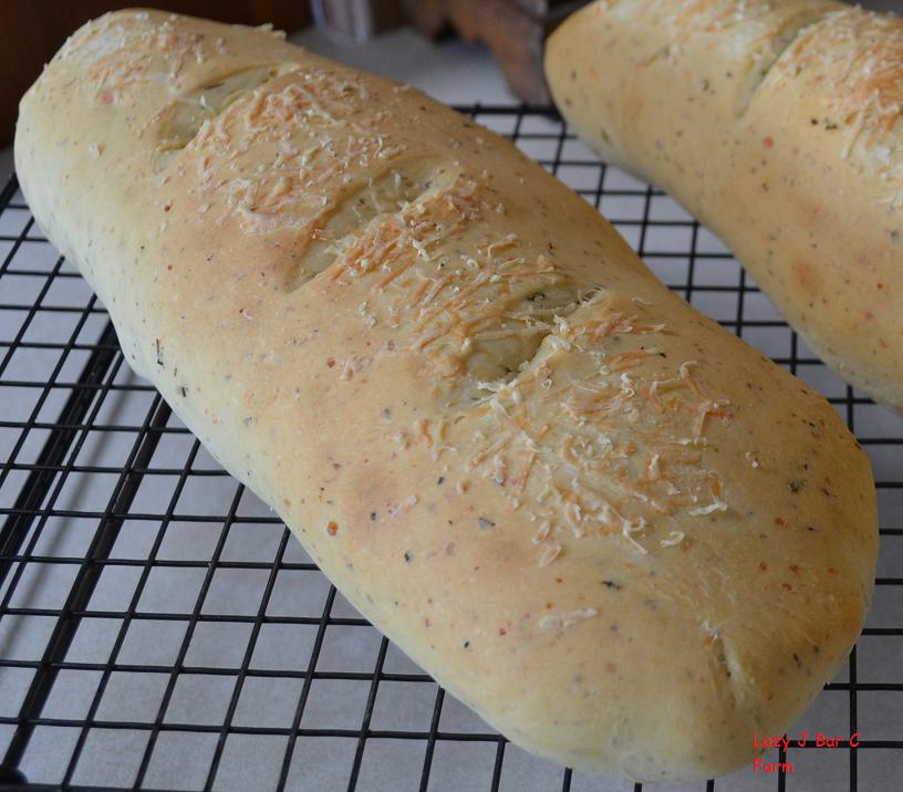 Lazy J Bar C Parmesan Herb Bread