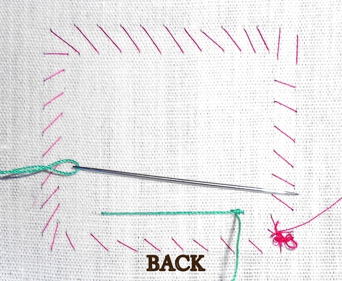 Natalia's Fine Needlework Tutorial Towel on the Voile Fabric. Part 2