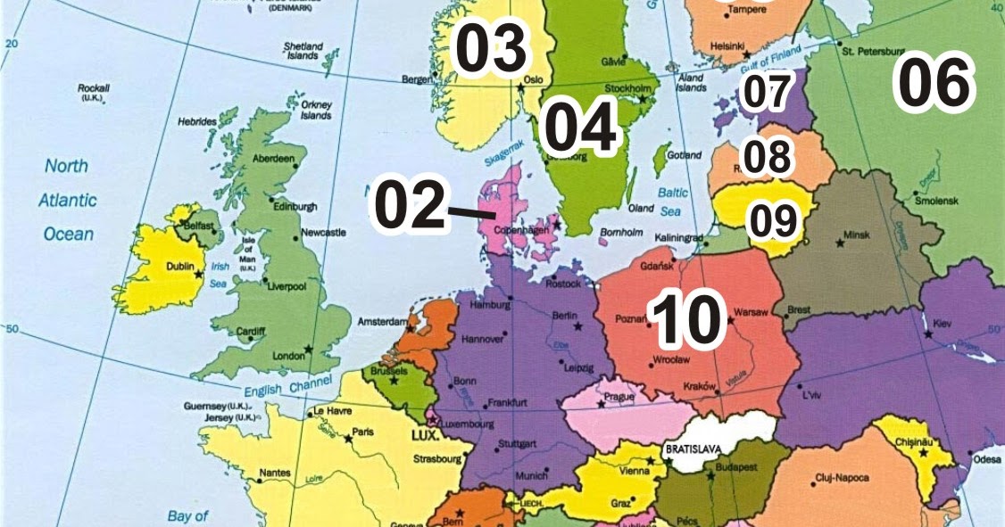 Blog de Geografia do prof. André Gregoski: Mapa em branco: Norte Europeu
