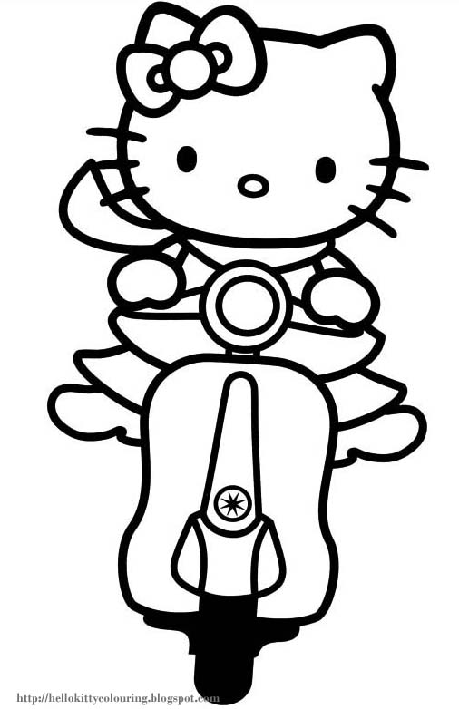 HELLO KITTY COLORING: HELLO KITTY COLOURING