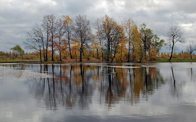 Paisaje de otoño en la quietud del lago cristalino (imagenes facebook