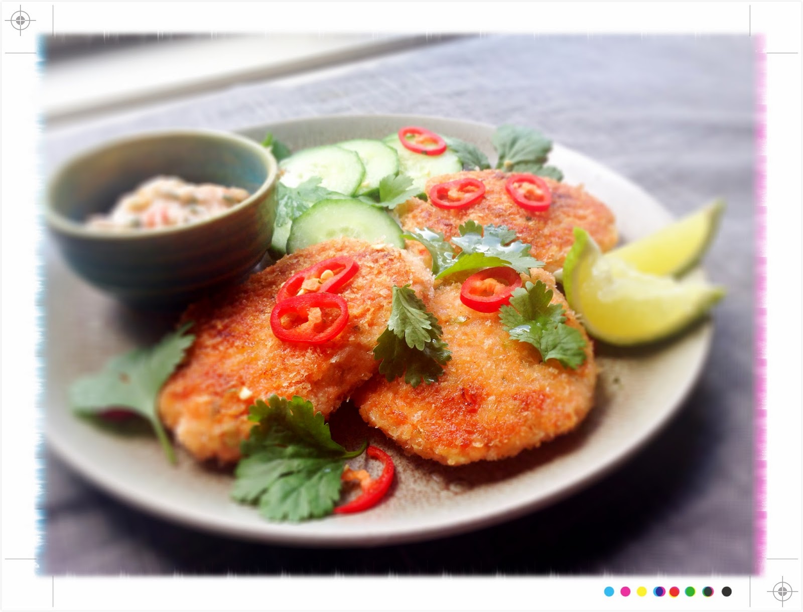 Toast Thai Salmon Fish Cakes