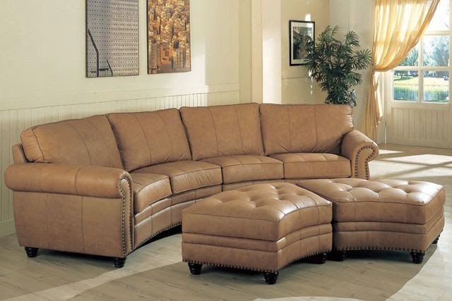 The Curved Sofa Placement and Room Decoration picture