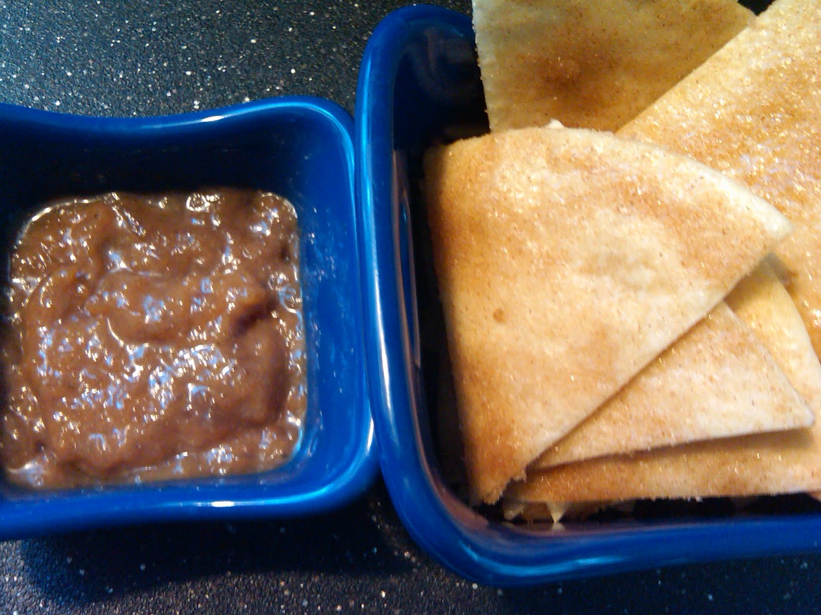 Michele's Woman Cave Caramel Apple Butter & Cinnamon Tortilla Chips