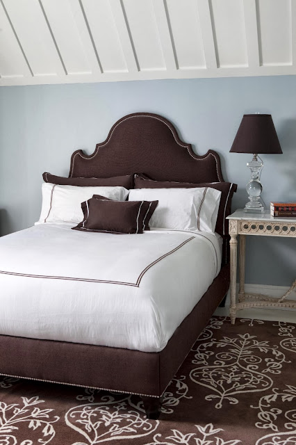 lovely chocolate bed elegant and sweet bedroom design focusing on lovely bed and patterned rug