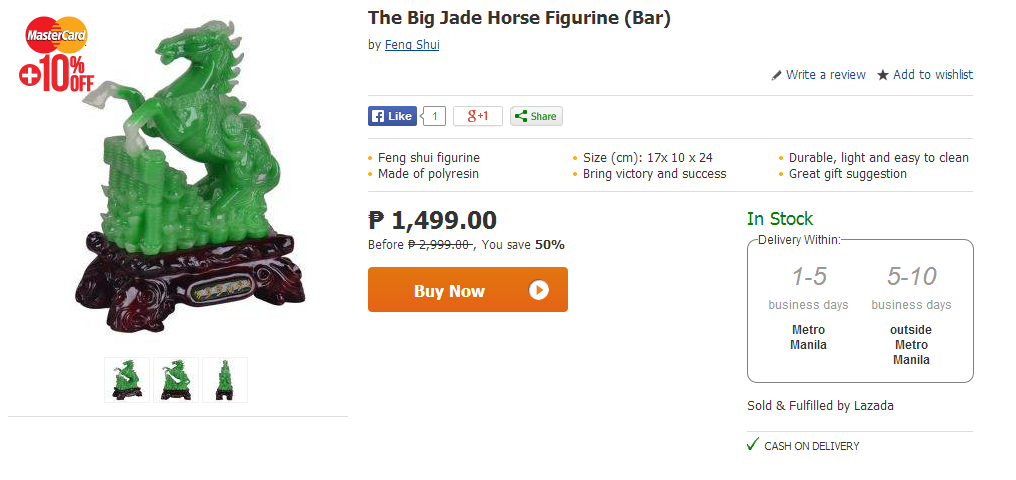 The Big Jade Horse Figurine (Bar) The Big Jade Horse Figurine (Bar)